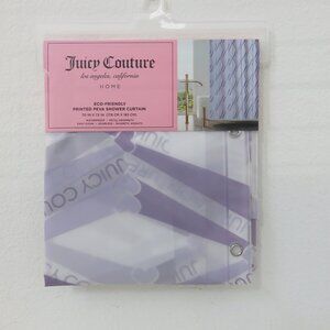 (#124) Juicy Couture Printed PEVA Shower Curtain Bathroom 70" x 72" in